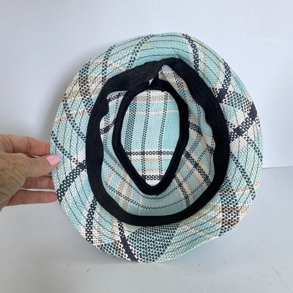 Tampa Bay Rays MLB Blue Plaid Fedora Hat Souvenir With Embroidered Star Logo - Picture 6 of 8